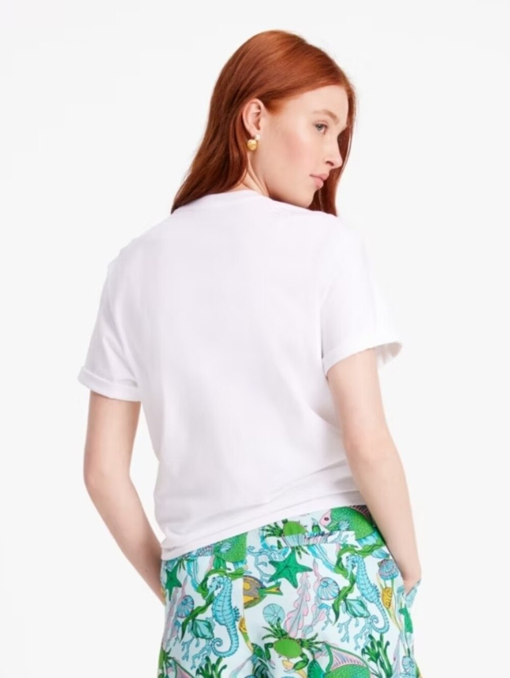 NWOT Kate Spade Shell Tee - Picture 5 of 8